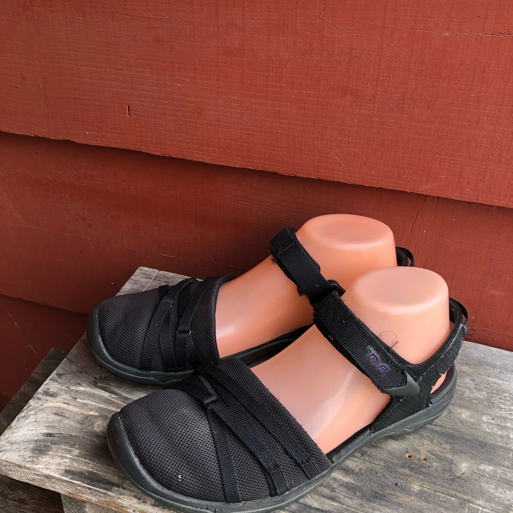 Teva 1106837 Womens Black Tirra CT Closed Toe Adjustable Strap Sandals Size 7.5 - Picture 10 of 14